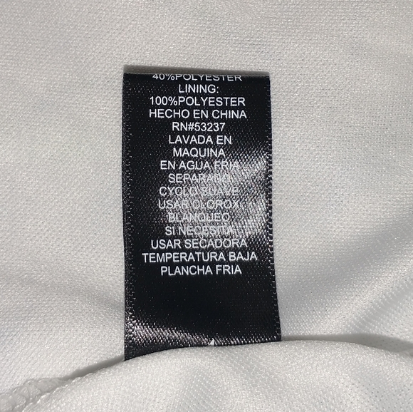 Mlle Gabrielle White/Blue Floral Dress Size Small - Picture 7 of 8